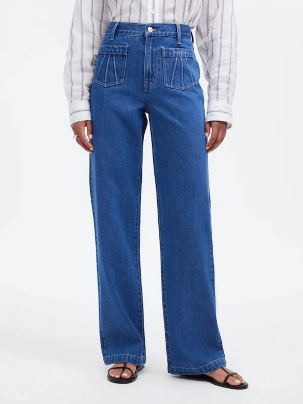 Madewell The Perfect Vintage Wide-Leg
Jean Patch Pocket Edition W32 Measures W36 - Picture 1 of 16